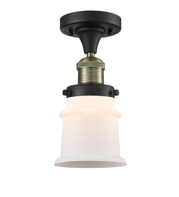 Innovations Lighting Small Canton 1 Light Semi-Flush Mount Part Of The Franklin Restoration Collection 517-1CH-BAB-G181S-LED