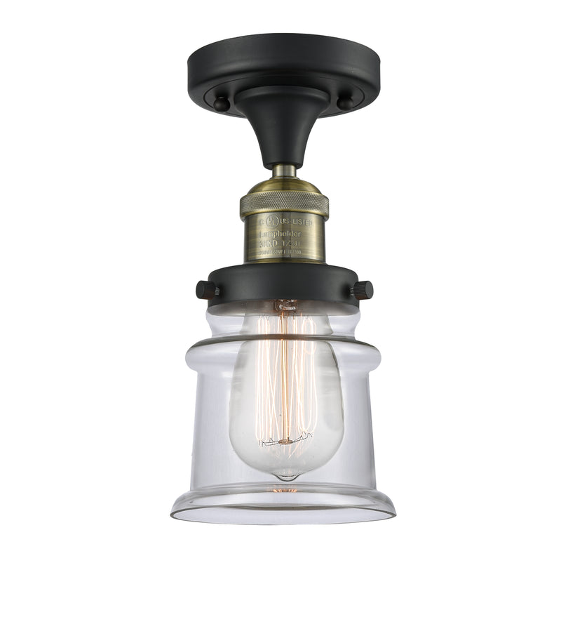 Innovations Lighting Small Canton 1 Light Semi-Flush Mount Part Of The Franklin Restoration Collection 517-1CH-BAB-G182S-LED