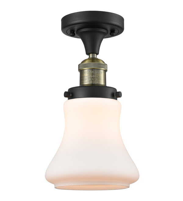 Innovations Lighting Bellmont 1 Light Semi-Flush Mount Part Of The Franklin Restoration Collection 517-1CH-BAB-G191-LED