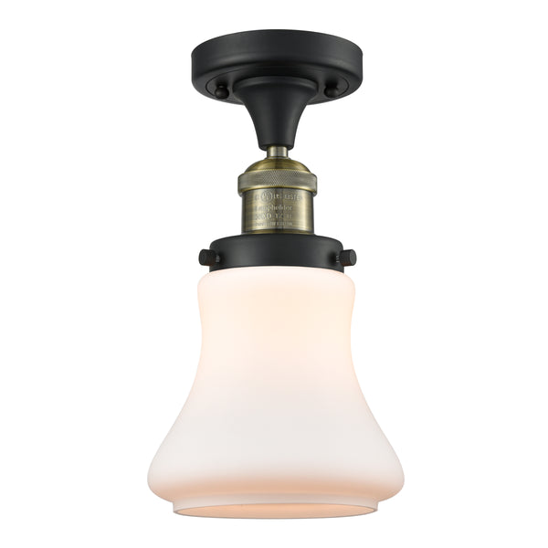 Innovations Lighting Bellmont 1 Light Semi-Flush Mount Part Of The Franklin Restoration Collection 517-1CH-BAB-G191