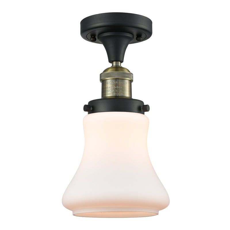 Innovations Lighting Bellmont 1 Light Semi-Flush Mount Part Of The Franklin Restoration Collection 517-1CH-BAB-G191