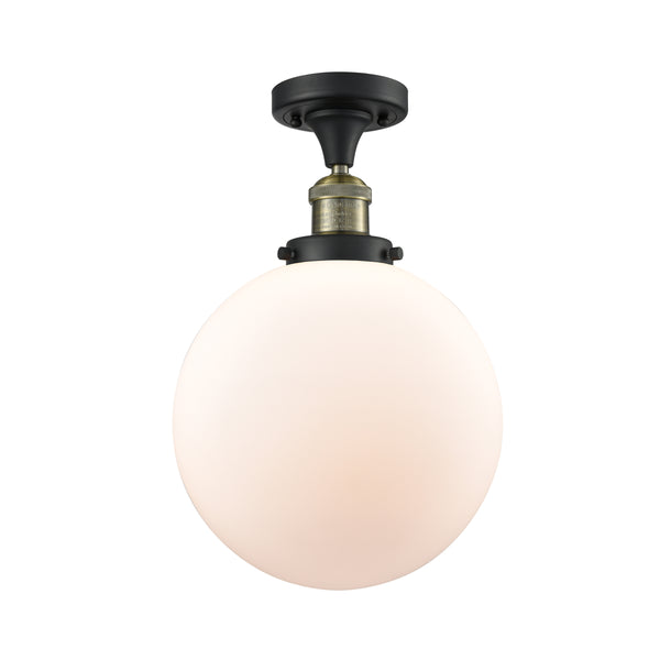 Innovations Lighting Beacon 1 Light 10" Semi-Flush Mount 517-1CH-BAB-G201-10