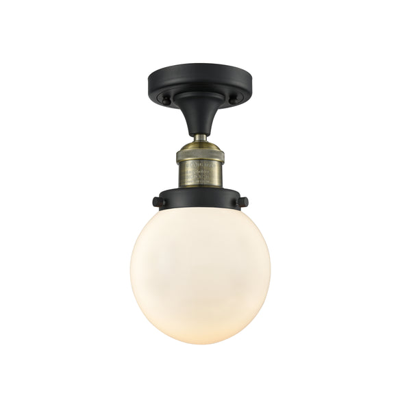 Innovations Lighting Beacon 1 Light 6" Semi-Flush Mount 517-1CH-BAB-G201-6