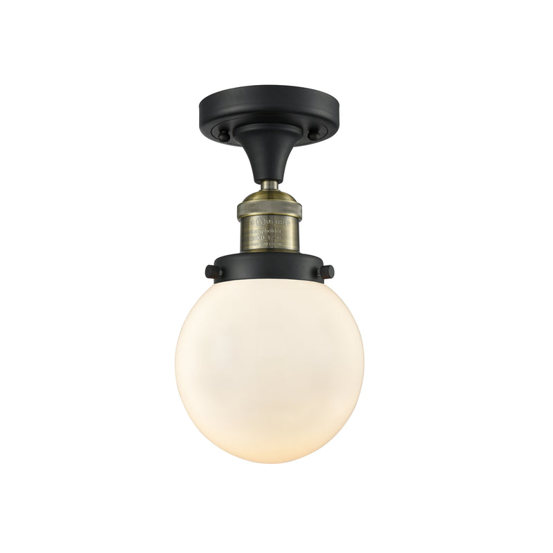Innovations Lighting Beacon 1 Light 6" Semi-Flush Mount 517-1CH-BAB-G201-6