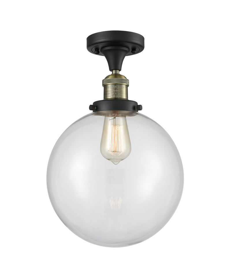 Innovations Lighting Beacon 1 Light 10" Semi-Flush Mount 517-1CH-BAB-G202-10-LED