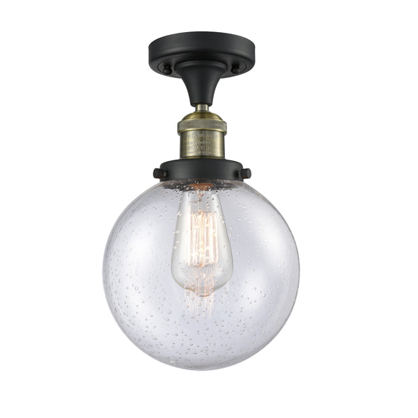 Innovations Lighting Beacon 1 Light 8" Semi-Flush Mount 517-1CH-BAB-G204-8