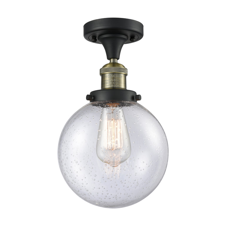 Innovations Lighting Beacon 1 Light 8" Semi-Flush Mount 517-1CH-BAB-G204-8