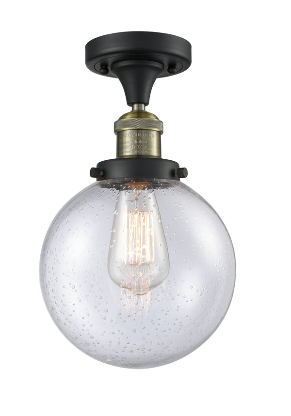 Innovations Lighting Beacon 1 Light 8" Semi-Flush Mount 517-1CH-BAB-G204-8-LED