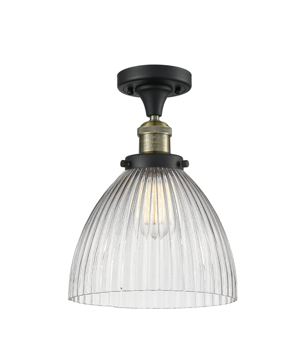 Innovations Lighting Seneca Falls 1 Light Semi-Flush Mount Part Of The Franklin Restoration Collection 517-1CH-BAB-G222-LED
