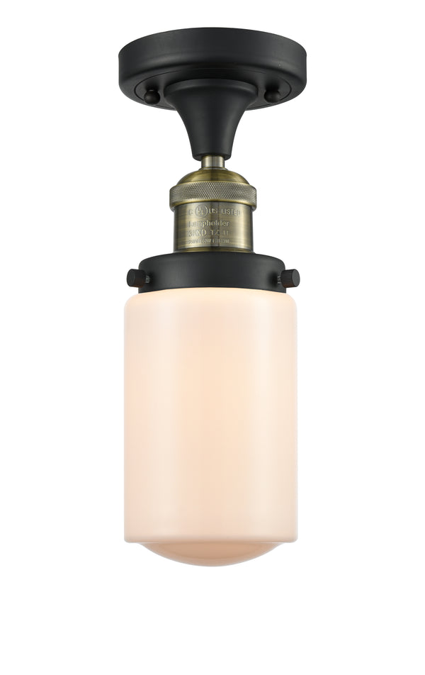 Innovations Lighting Dover 1 Light Semi-Flush Mount Part Of The Franklin Restoration Collection 517-1CH-BAB-G311-LED