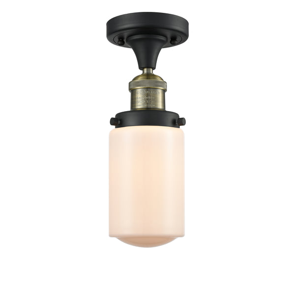 Innovations Lighting Dover 1 Light Semi-Flush Mount Part Of The Franklin Restoration Collection 517-1CH-BAB-G311