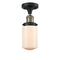 Innovations Lighting Dover 1 Light Semi-Flush Mount Part Of The Franklin Restoration Collection 517-1CH-BAB-G311