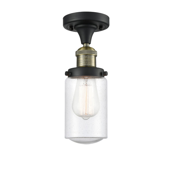 Innovations Lighting Dover 1 Light Semi-Flush Mount Part Of The Franklin Restoration Collection 517-1CH-BAB-G314