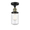 Innovations Lighting Dover 1 Light Semi-Flush Mount Part Of The Franklin Restoration Collection 517-1CH-BAB-G314