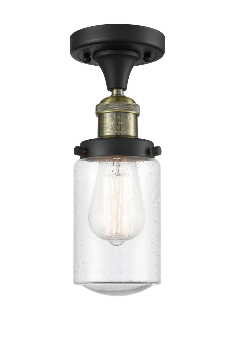 Innovations Lighting Dover 1 Light Semi-Flush Mount Part Of The Franklin Restoration Collection 517-1CH-BAB-G314-LED