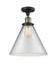 Innovations Lighting X-Large Cone 1 Light Semi-Flush Mount Part Of The Franklin Restoration Collection 517-1CH-BAB-G42-L-LED