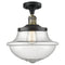 Innovations Lighting Oxford 1 Light 11.75" Semi-Flush Mount 517-1CH-BAB-G544-LED