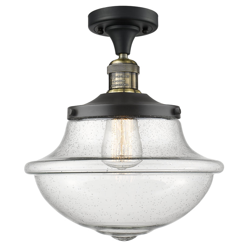 Innovations Lighting Oxford 1 Light 11.75" Semi-Flush Mount 517-1CH-BAB-G544-LED