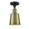 Innovations Lighting Addison 1 Light Semi-Flush Mount Part Of The Franklin Restoration Collection 517-1CH-BAB-M9-AB