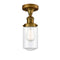 Innovations Lighting Dover 1 Light Semi-Flush Mount Part Of The Franklin Restoration Collection 517-1CH-BB-G312