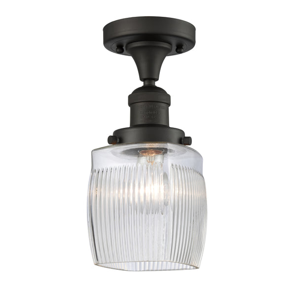 Innovations Lighting Colton 1 Light Semi-Flush Mount Part Of The Franklin Restoration Collection 517-1CH-OB-G302