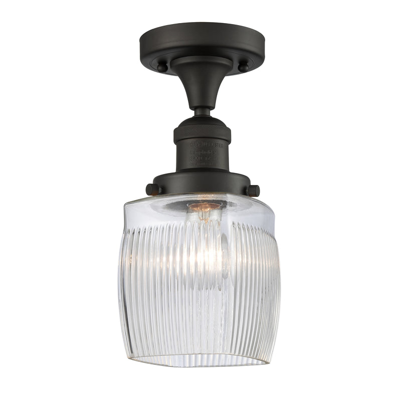 Innovations Lighting Colton 1 Light Semi-Flush Mount Part Of The Franklin Restoration Collection 517-1CH-OB-G302
