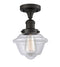 Innovations Lighting Small Oxford 1 Light Semi-Flush Mount Part Of The Franklin Restoration Collection 517-1CH-OB-G532-LED