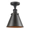 Innovations Lighting Appalachian 1 Light Semi-Flush Mount Part Of The Franklin Restoration Collection 517-1CH-OB-M13-OB