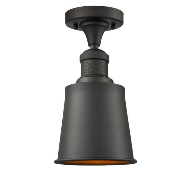 Innovations Lighting Addison 1 Light Semi-Flush Mount Part Of The Franklin Restoration Collection 517-1CH-OB-M9-OB