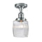 Innovations Lighting Colton 1 Light Semi-Flush Mount Part Of The Franklin Restoration Collection 517-1CH-PC-G302