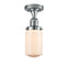 Innovations Lighting Dover 1 Light Semi-Flush Mount Part Of The Franklin Restoration Collection 517-1CH-PC-G311