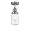 Innovations Lighting Dover 1 Light Semi-Flush Mount Part Of The Franklin Restoration Collection 517-1CH-PC-G312
