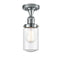 Innovations Lighting Dover 1 Light Semi-Flush Mount Part Of The Franklin Restoration Collection 517-1CH-PC-G314