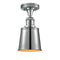 Innovations Lighting Addison 1 Light Semi-Flush Mount Part Of The Franklin Restoration Collection 517-1CH-PC-M9-PC
