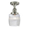 Innovations Lighting Colton 1 Light Semi-Flush Mount Part Of The Franklin Restoration Collection 517-1CH-PN-G302