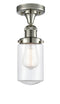 Innovations Lighting Dover 1 Light Semi-Flush Mount Part Of The Franklin Restoration Collection 517-1CH-PN-G312-LED