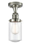 Innovations Lighting Dover 1 Light Semi-Flush Mount Part Of The Franklin Restoration Collection 517-1CH-PN-G314-LED