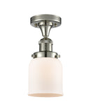 Innovations Lighting Small Bell 1 Light Semi-Flush Mount Part Of The Franklin Restoration Collection 517-1CH-PN-G51-LED