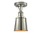 Innovations Lighting Addison 1 Light Semi-Flush Mount Part Of The Franklin Restoration Collection 517-1CH-PN-M9
