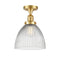 Innovations Lighting Seneca Falls 1 Light Semi-Flush Mount Part Of The Franklin Restoration Collection 517-1CH-SG-G222