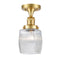 Innovations Lighting Colton 1 Light Semi-Flush Mount Part Of The Franklin Restoration Collection 517-1CH-SG-G302