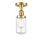 Innovations Lighting Dover 1 Light Semi-Flush Mount Part Of The Franklin Restoration Collection 517-1CH-SG-G312-LED