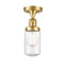 Innovations Lighting Dover 1 Light Semi-Flush Mount Part Of The Franklin Restoration Collection 517-1CH-SG-G314