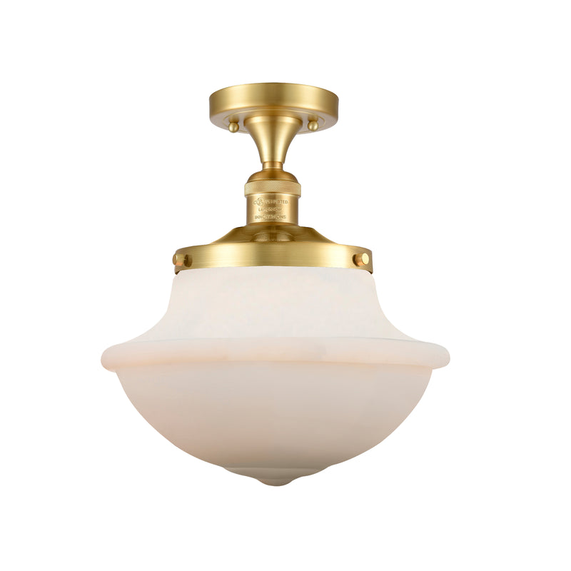 Innovations Lighting Oxford 1 Light 11.75" Semi-Flush Mount 517-1CH-SG-G541