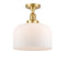 Innovations Lighting X-Large Bell 1 Light Semi-Flush Mount Part Of The Franklin Restoration Collection 517-1CH-SG-G71-L