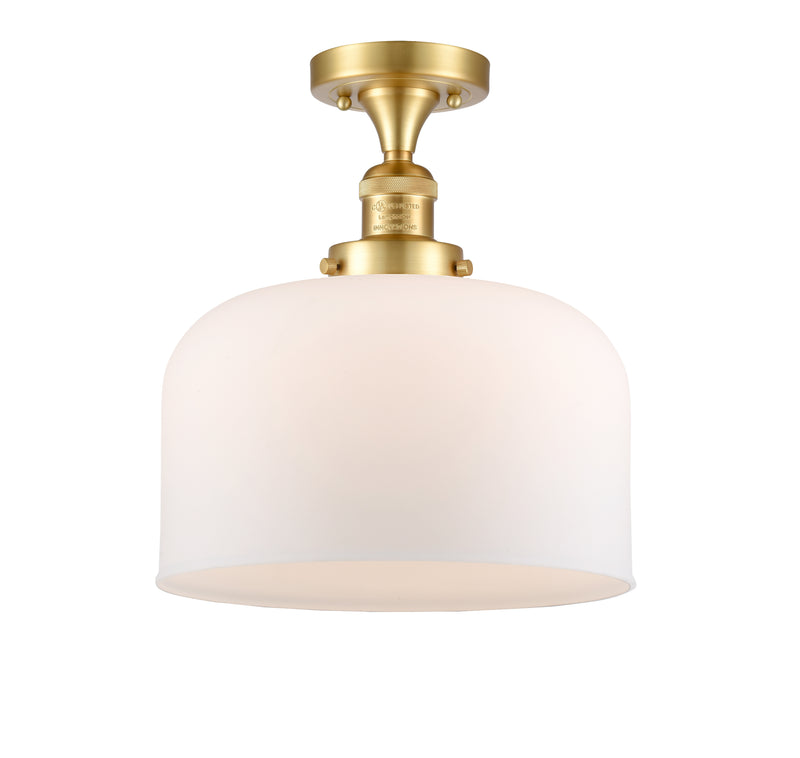 Innovations Lighting X-Large Bell 1 Light Semi-Flush Mount Part Of The Franklin Restoration Collection 517-1CH-SG-G71-L
