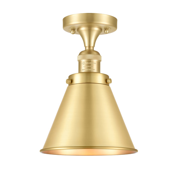 Innovations Lighting Appalachian 1 Light Semi-Flush Mount Part Of The Franklin Restoration Collection 517-1CH-SG-M13-SG