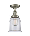 Innovations Lighting Canton 1 Light Semi-Flush Mount Part Of The Franklin Restoration Collection 517-1CH-SN-G182-LED