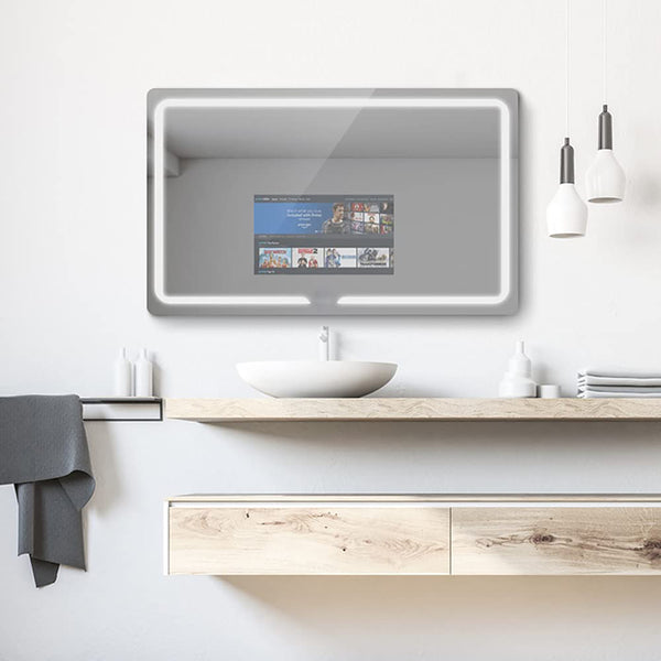 Aquadom Vision Smart Led Lighted Bathroom Mirrors With Built-In Tvs V-4832