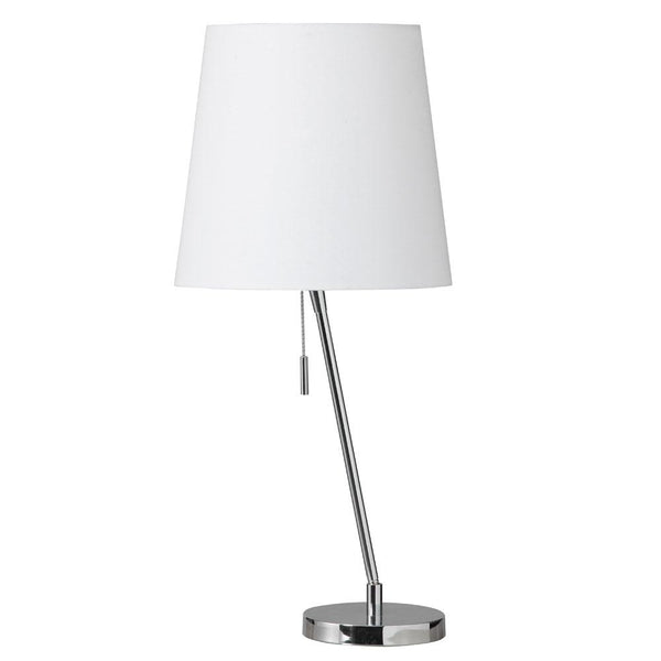 Dainolite Canting Table Lamp with Linen Shade 546T-PC